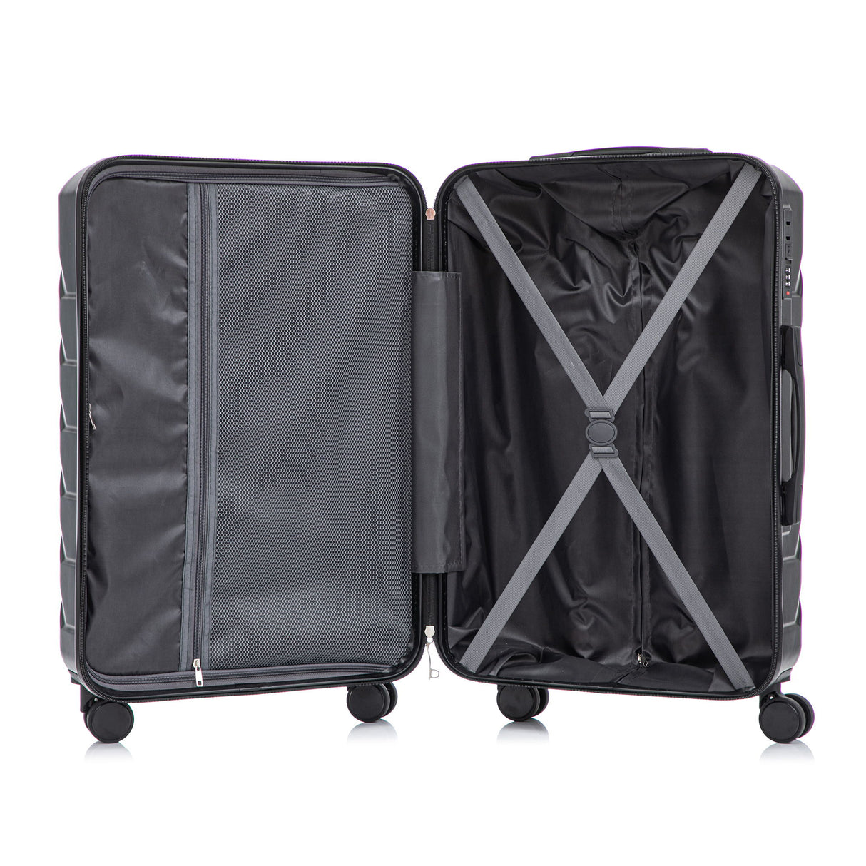 3 Pieces Set 20" / 24" / 28" Spinner Wheel Luggage With Combination Lock