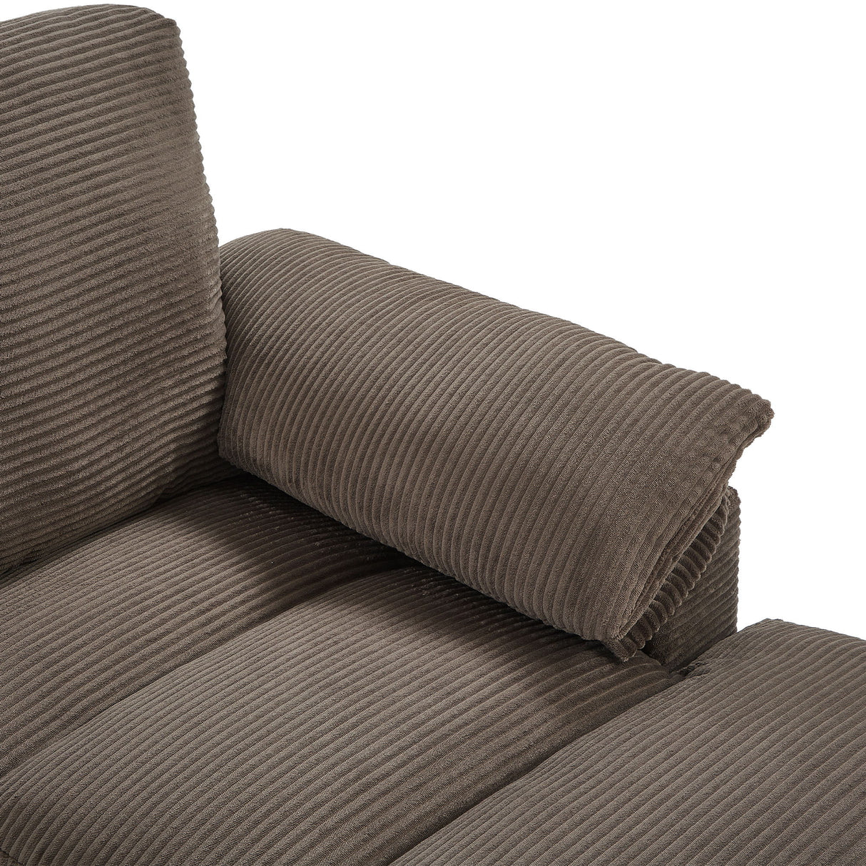 Modern U-Shaped Sectional Sofa With Storage Ottomans