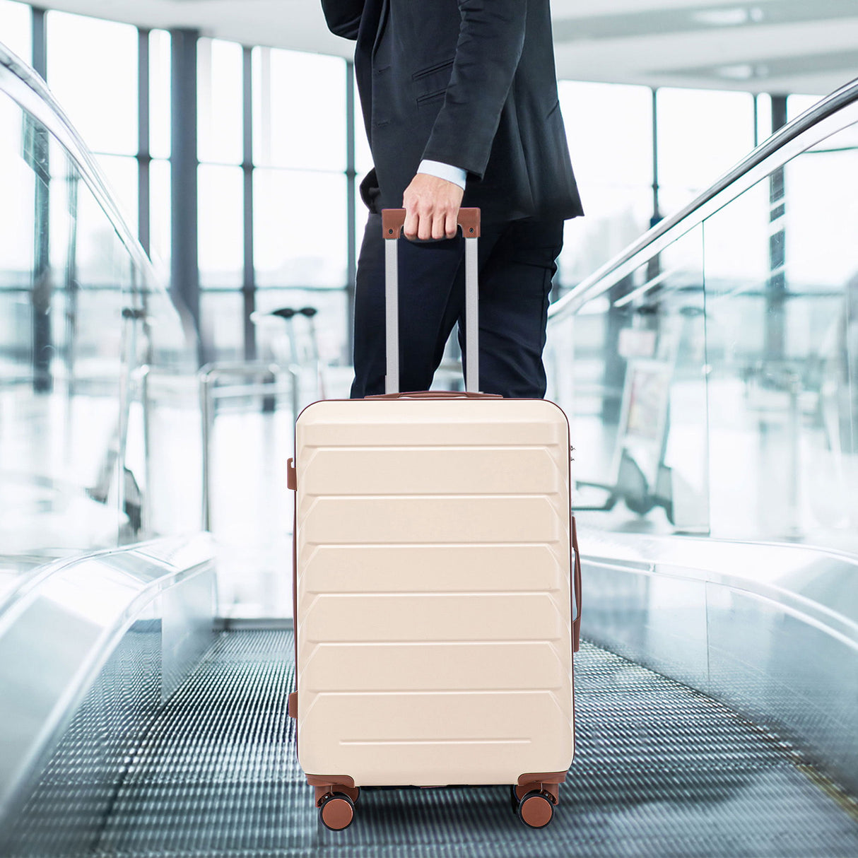 3 Pieces Set 20" / 24" / 28" Spinner Wheel Luggage With Combination Lock