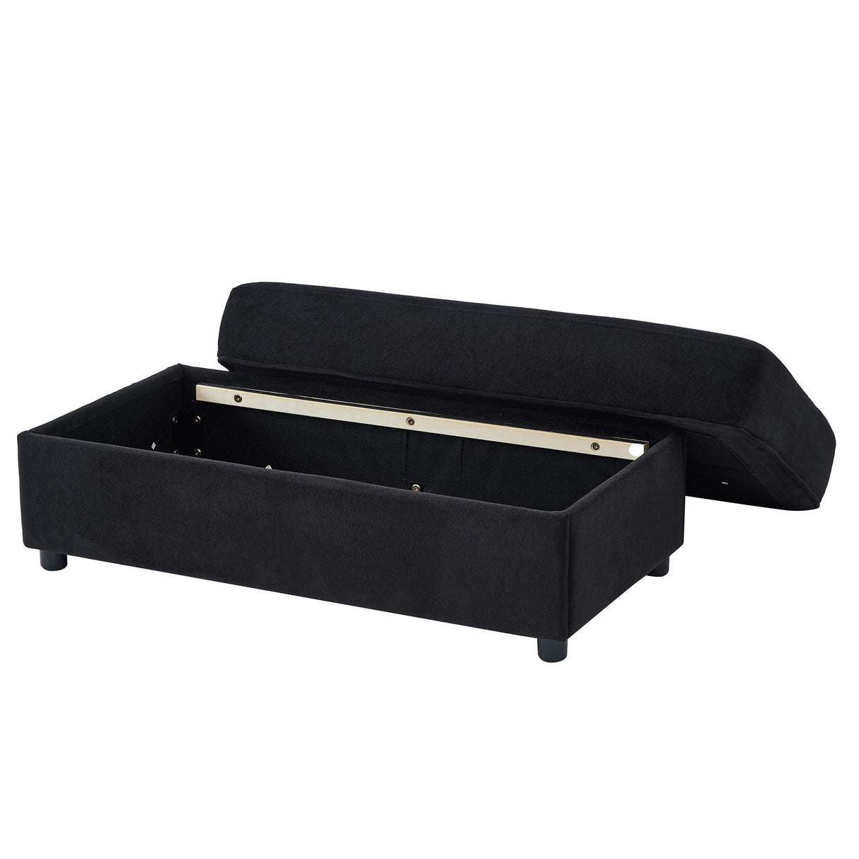 Modern Style Armchair Chaise Lounge Sofa Couch With Movable Storage Ottoman, USB Ports, Cup Holders, Phone Holder, Side Pockets