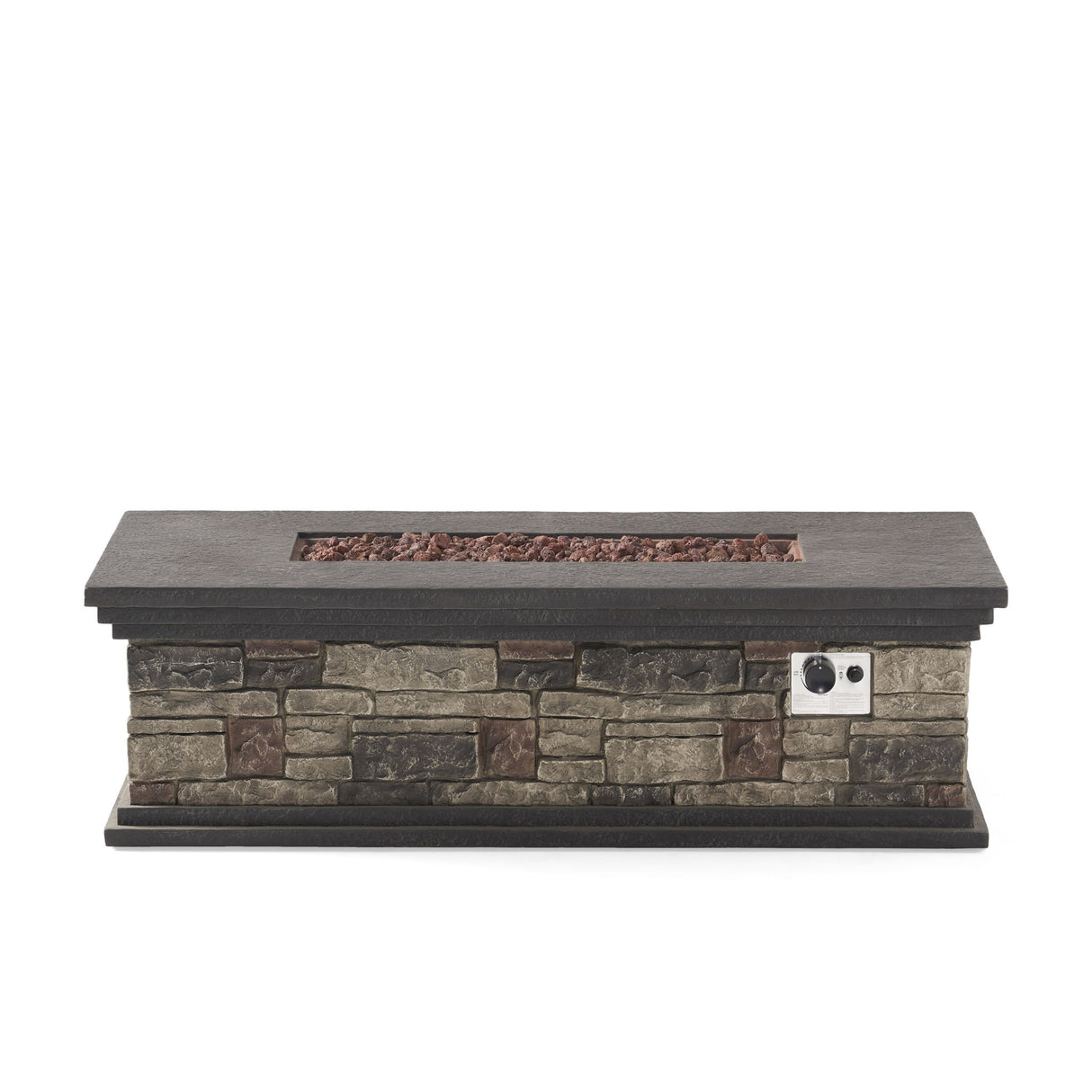 Fire Pit With Lightweight Concrete And Steel Frame