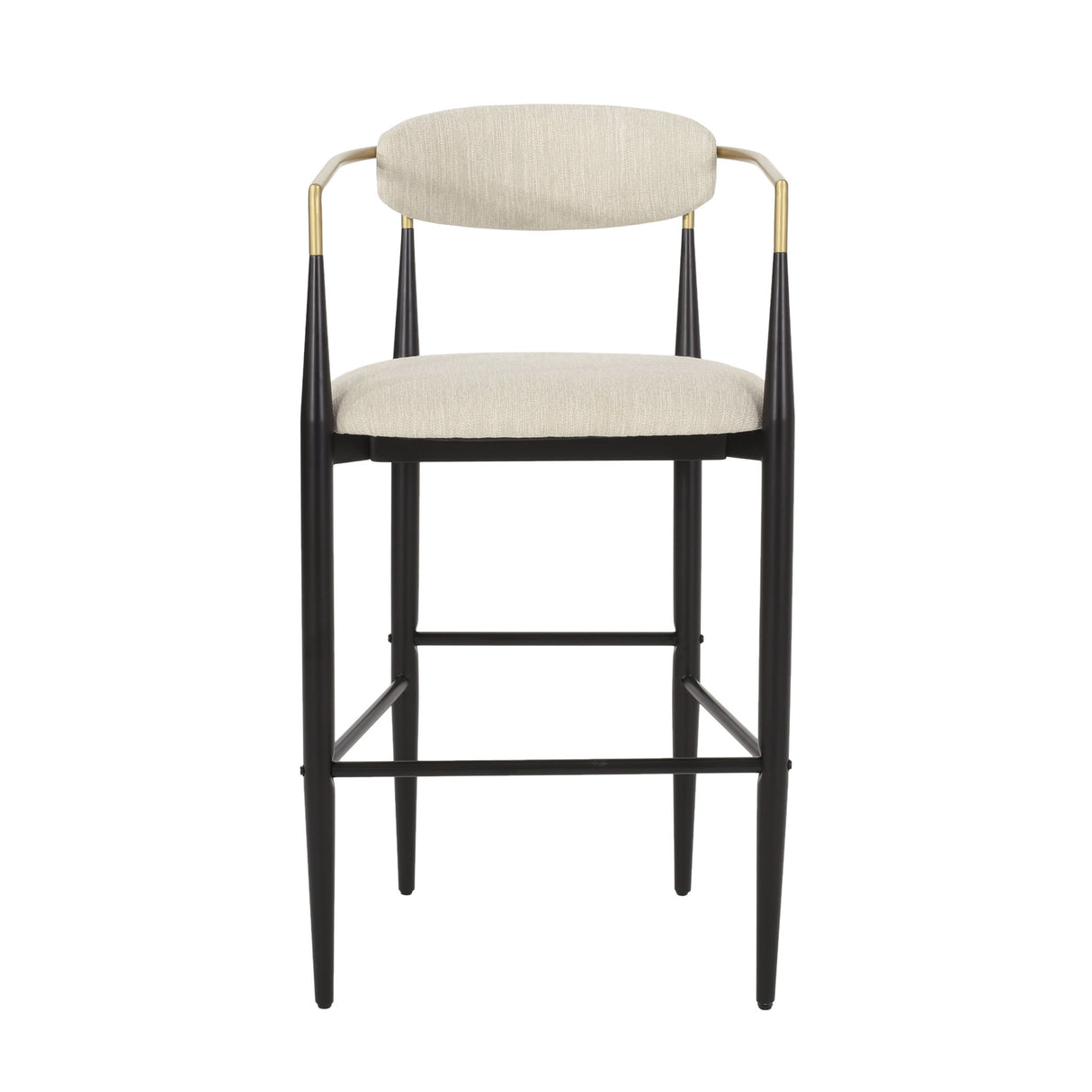 Upholstered Bar Stools With Backs For Kitchen Island (Set of 2)
