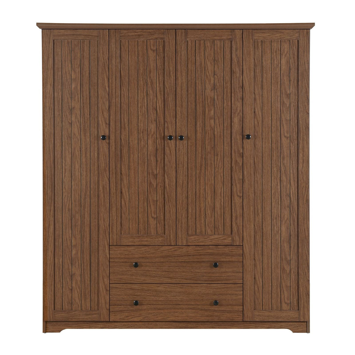 4 Door Wardrobe Armoire With 2 Drawers
