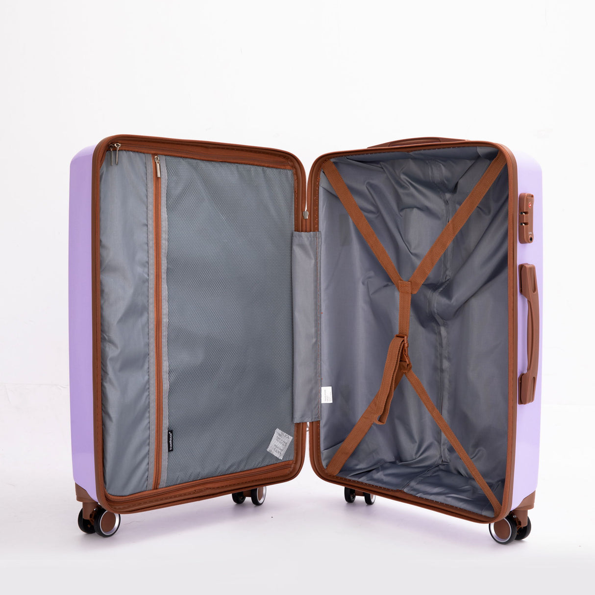 5 Piece Set Hardshell Carry On Luggage Set With Tsa Lock