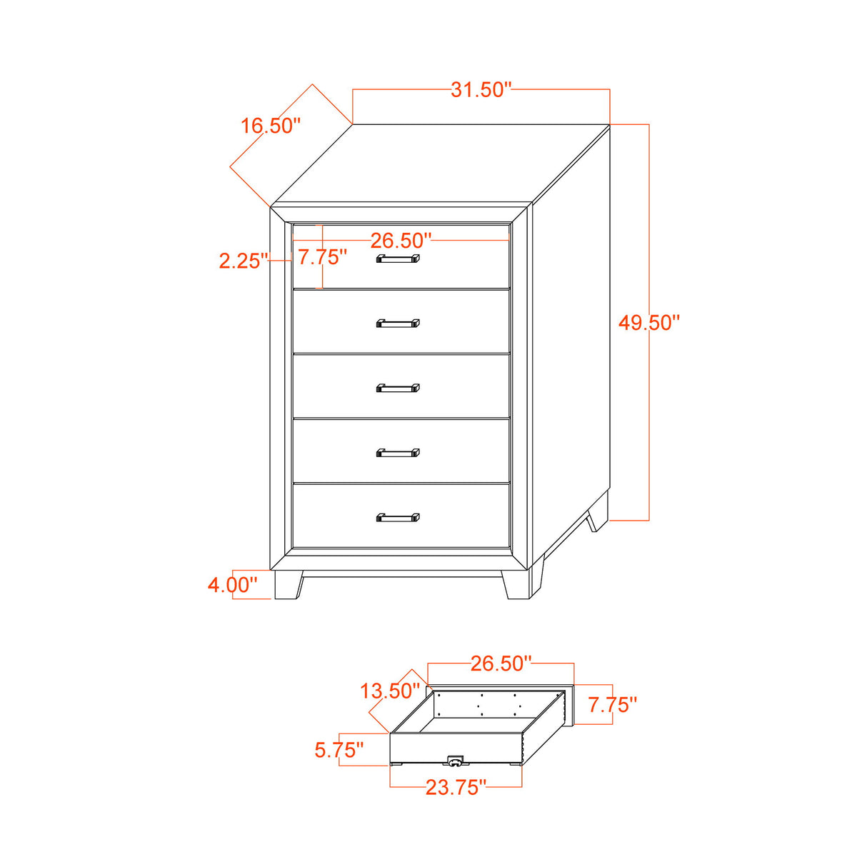 Urban - 5 Piece Set With Bookcase