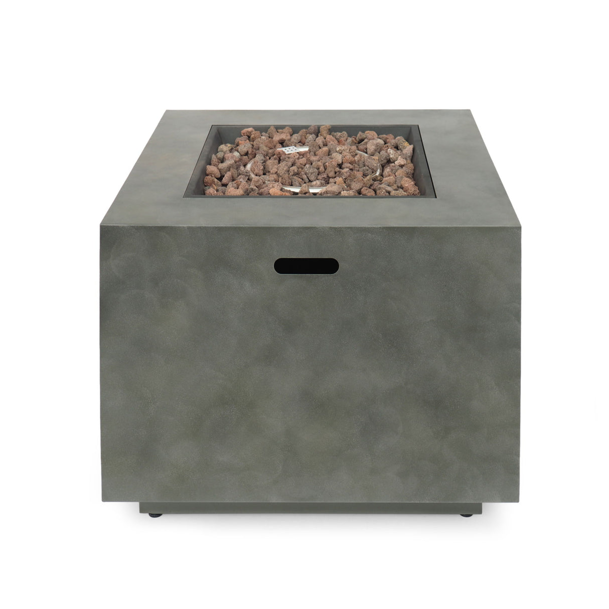 Outdoor Patio Gas Burning Fire Pit Table 50,000 Btu, Square