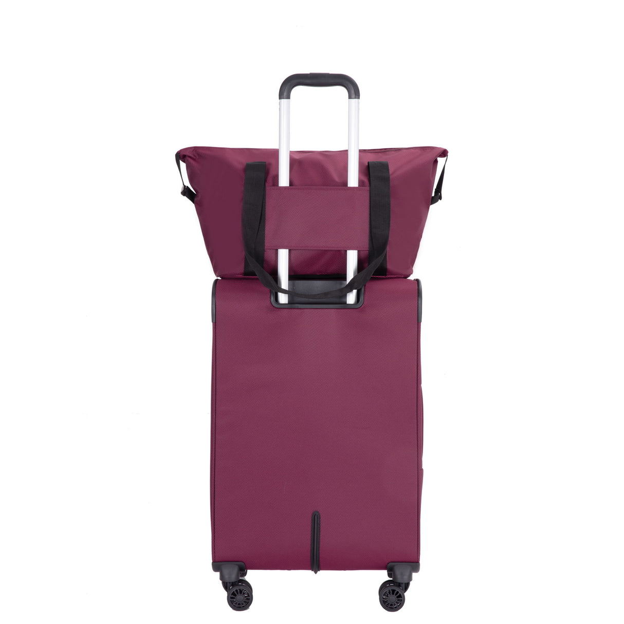 3 Piece Luggage Sets, Softshell Suitcase Spinner Wheels
