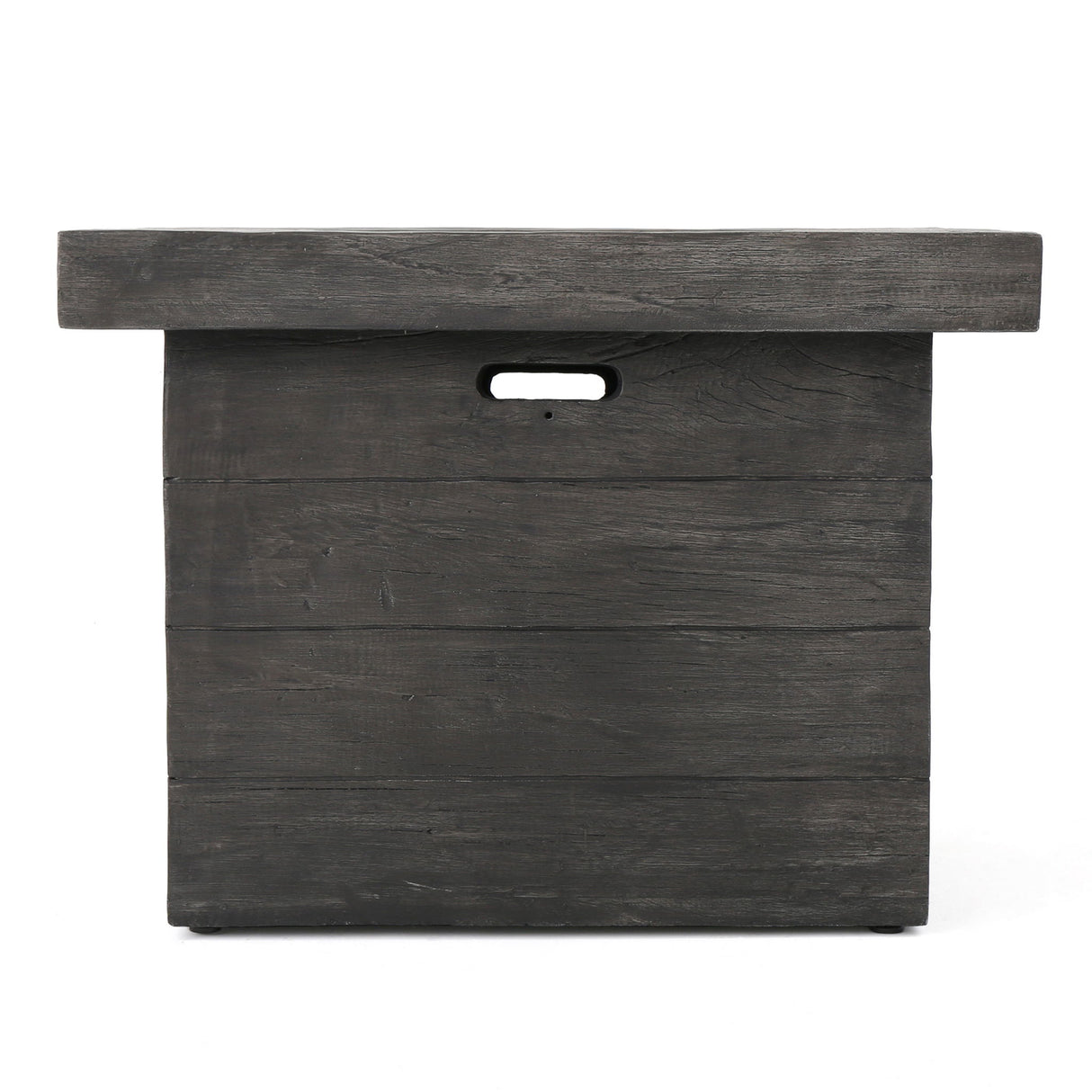 Anchorage - Wood Square Fire Pit 40, 000 Btu - Gray