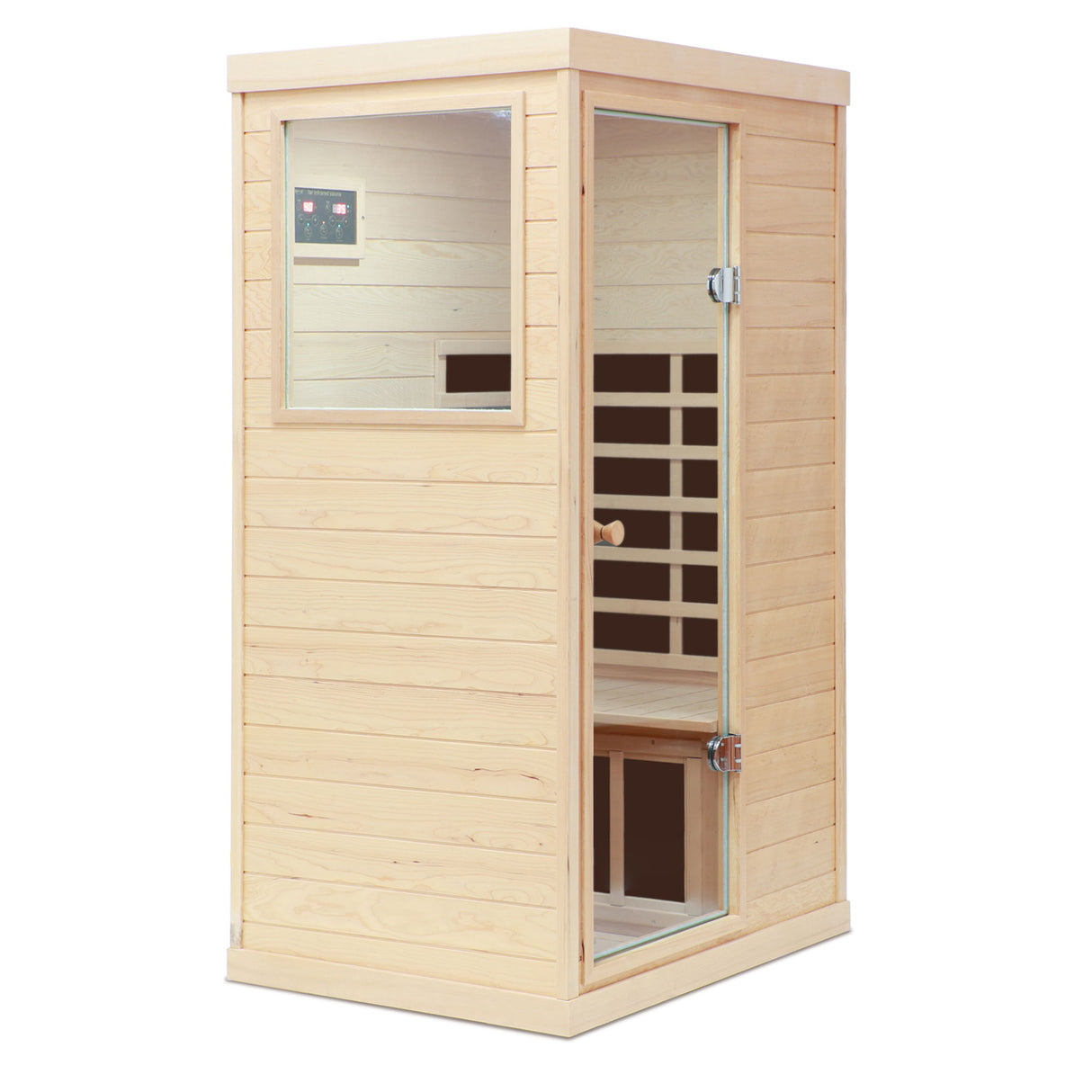 Hemlock Mini 1 Person Far Infrared Door Indoor Sauna Room