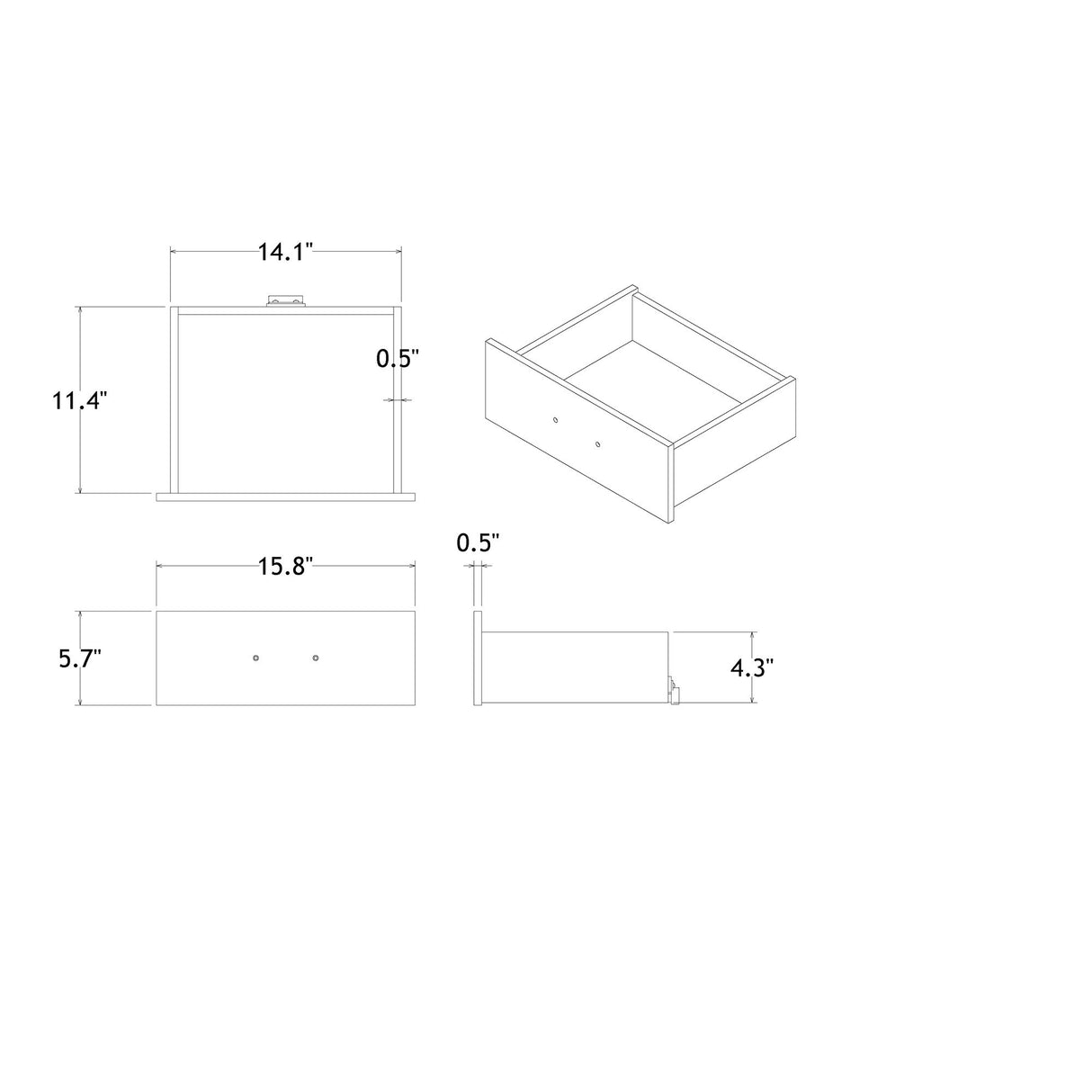 Charlston - 5 Piece Bedroom Set With LED Headboard
