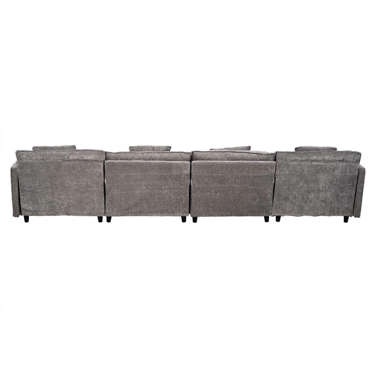 Modular U Shaped Sofa, With Adjustable Layout For Comfort And Durability - Gray