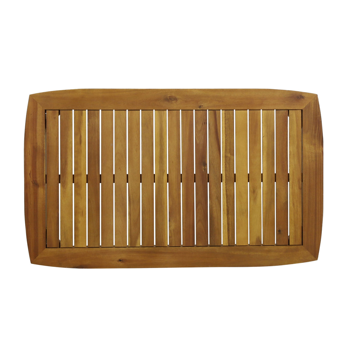 Outdoor Acacia Wood Loveseat Set With Coffee Table