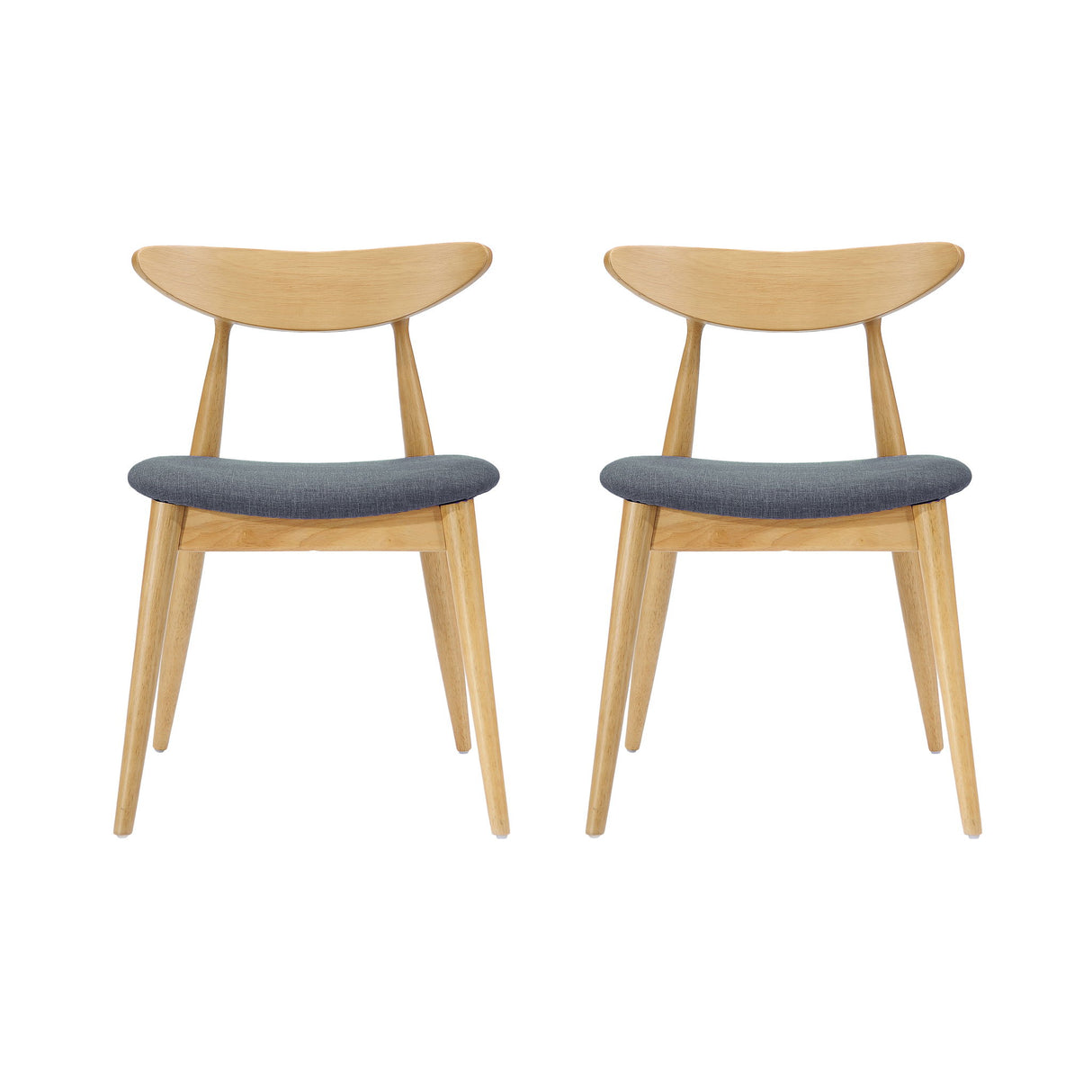 Ergonomic Back Dining Chairs (Set of 2)