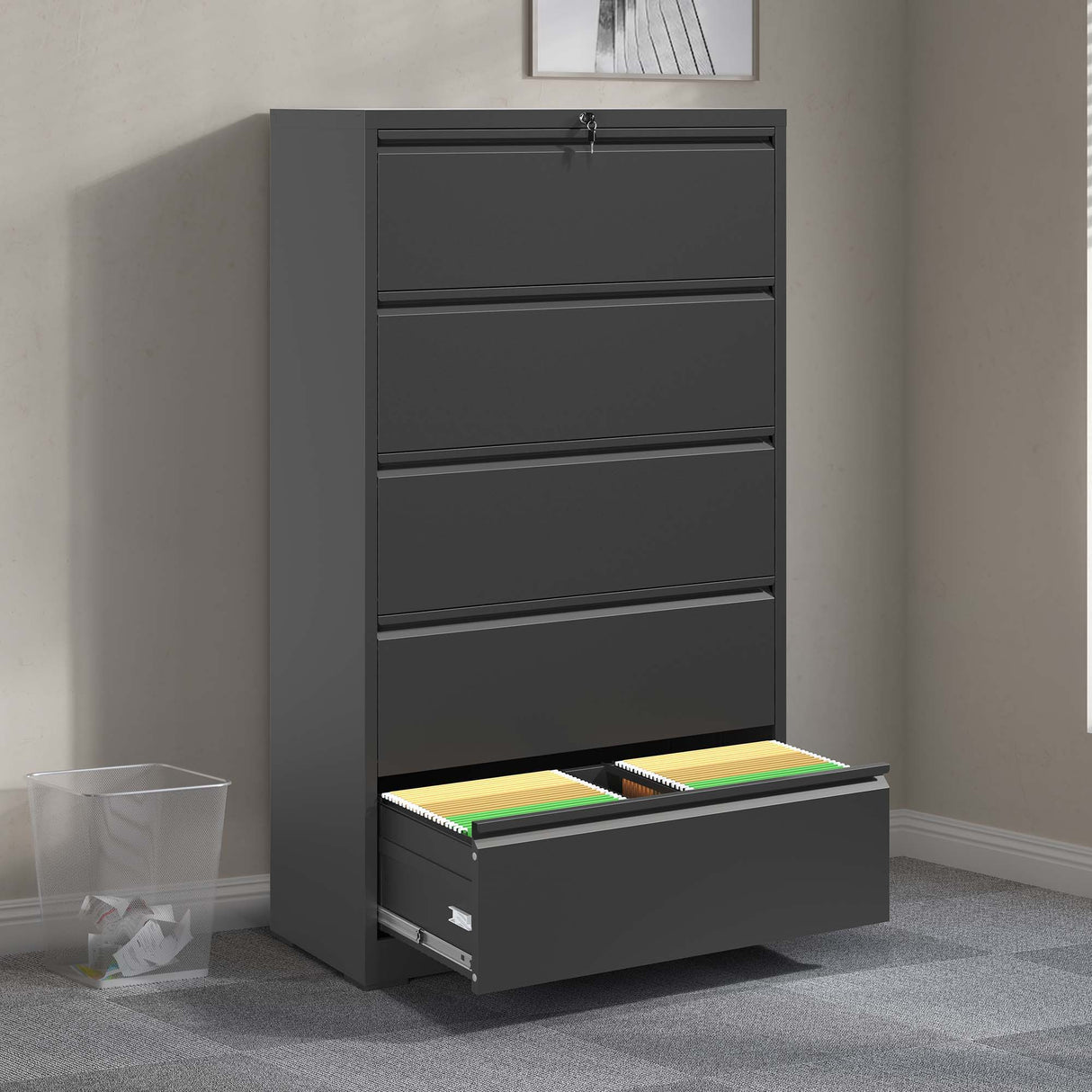 Premium Drawer Metal Lateral File Cabinet With Lock