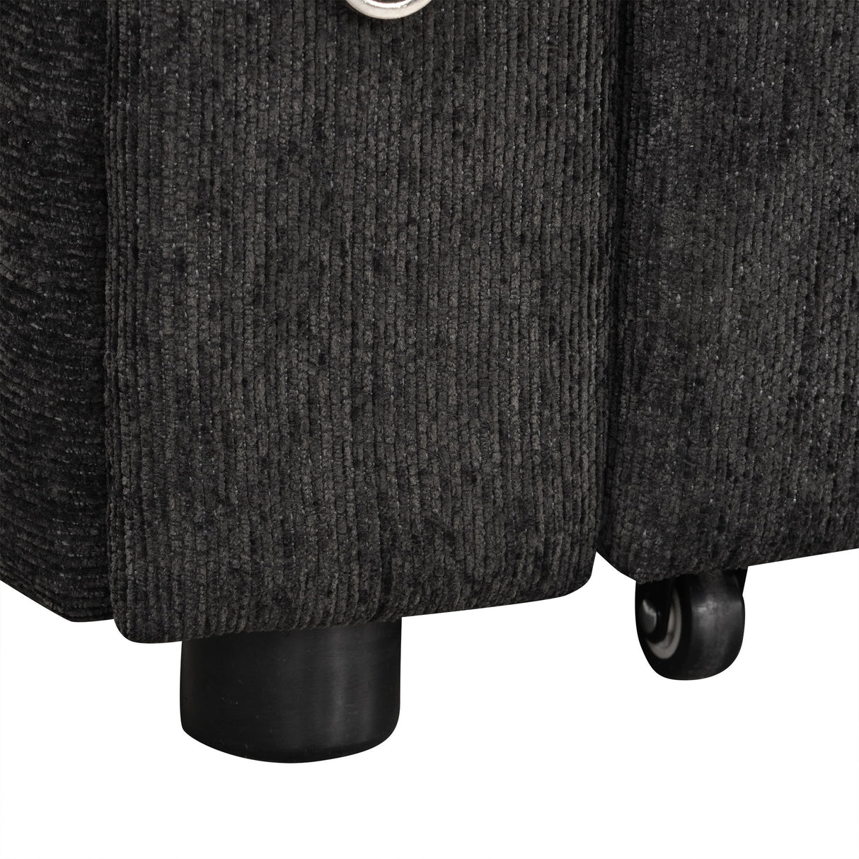 Convertible L Shaped Sofa Couch With Storage, Cup Holders, USB Ports