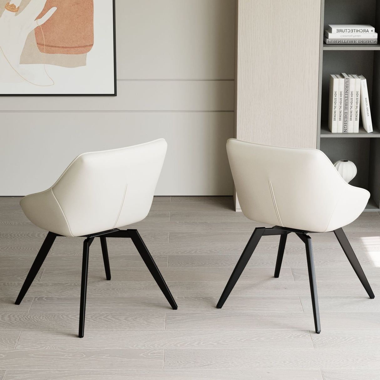 Modern Medieval Kitchen Dining Chair With 360 ° Rotation