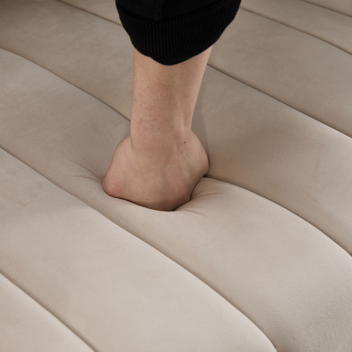 Oversized Velvet Swivel Barrel Accent Chair And Ottoman Set With Storage