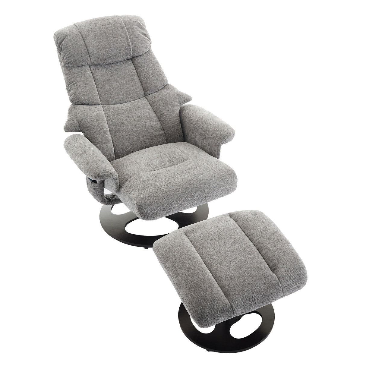 Ergonomic Recliner Chair With Ottoman, Modern 360° Swivel With Footstool