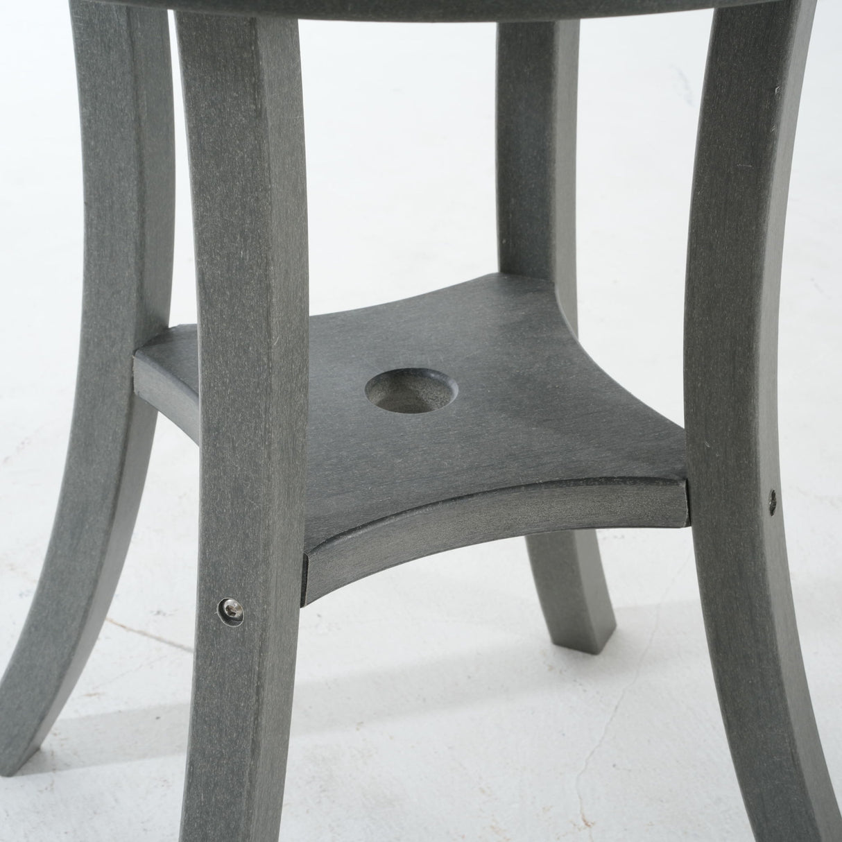 3 Piece Outdoor Dining Set, Round Patio Table With 2 Armless Chairs