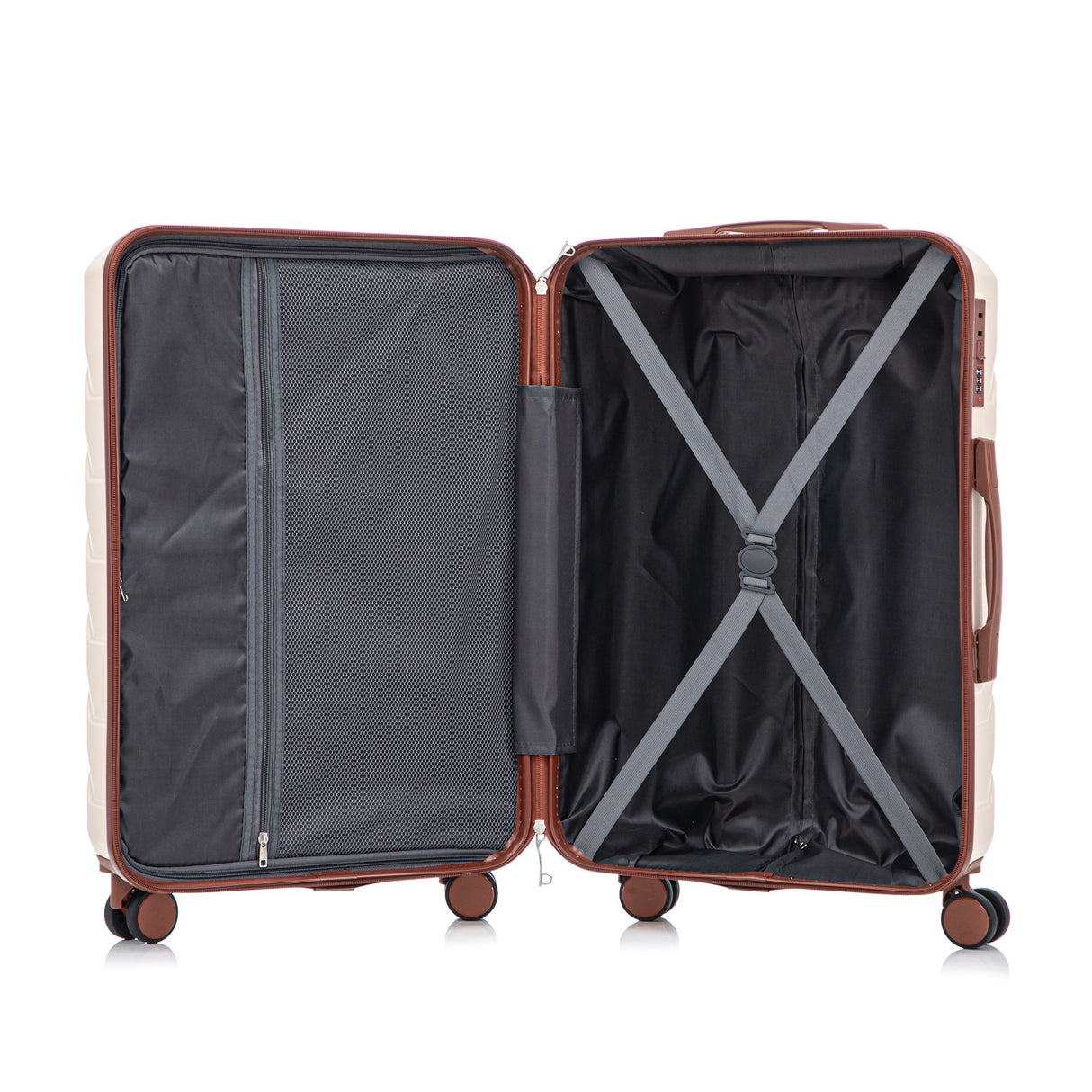 3 Pieces Set 20" / 24" / 28" Spinner Wheel Luggage With Combination Lock