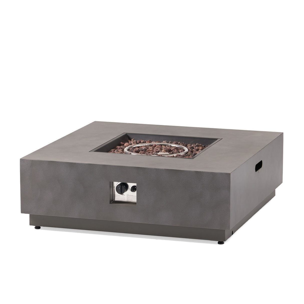 Modern Square Fire Pit With 50,000 Btu