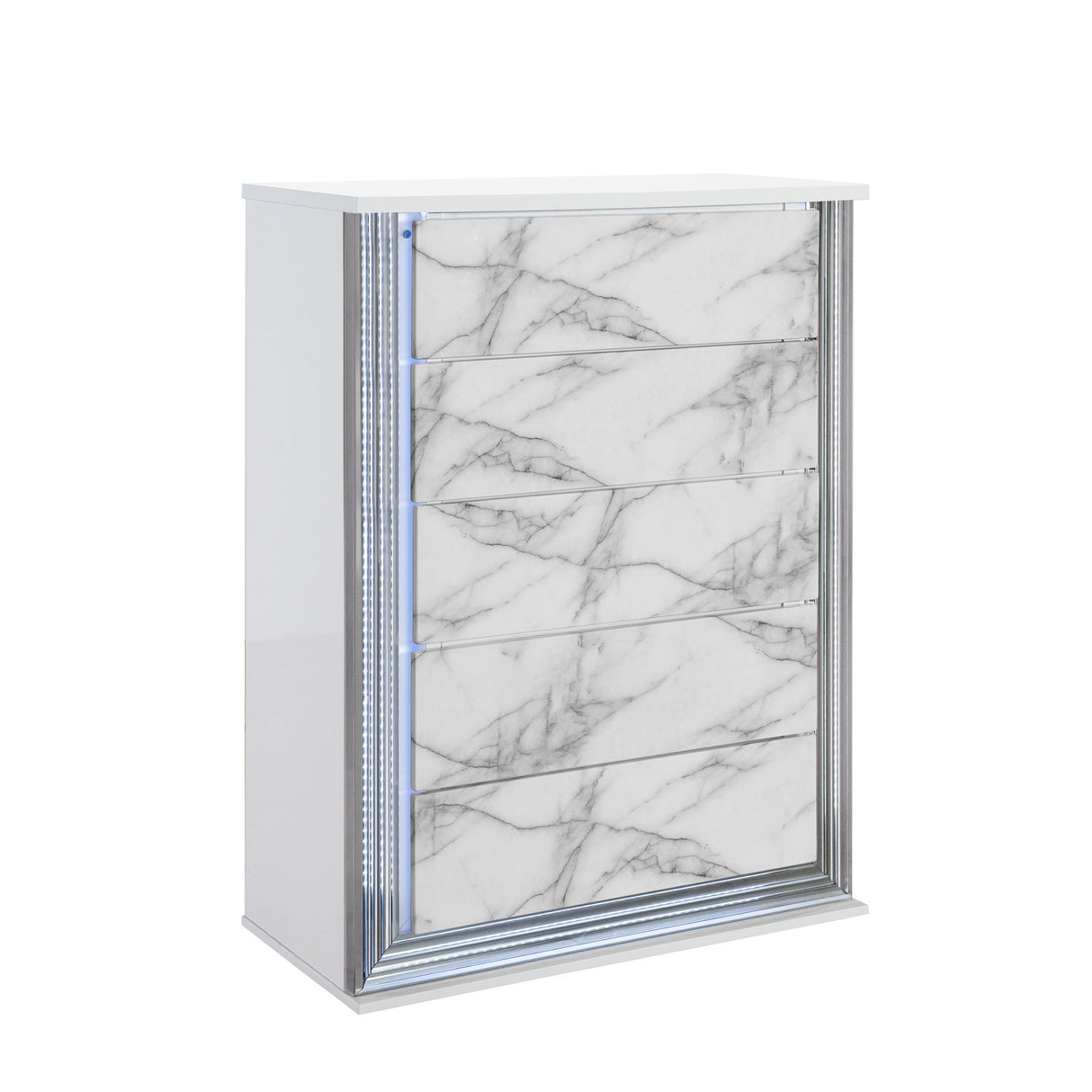 Moon - 5 Pieces Bedroom Set With LED Lighting