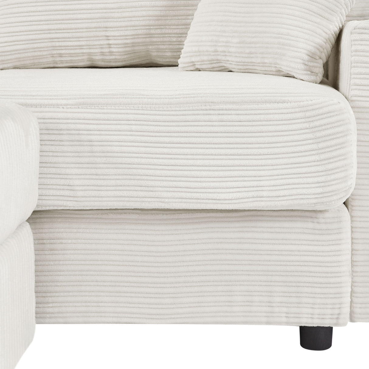 Single Sofa Couch With Storage Space, Movable Ottoman, USB Ports, Cup Holders, Phone Holder