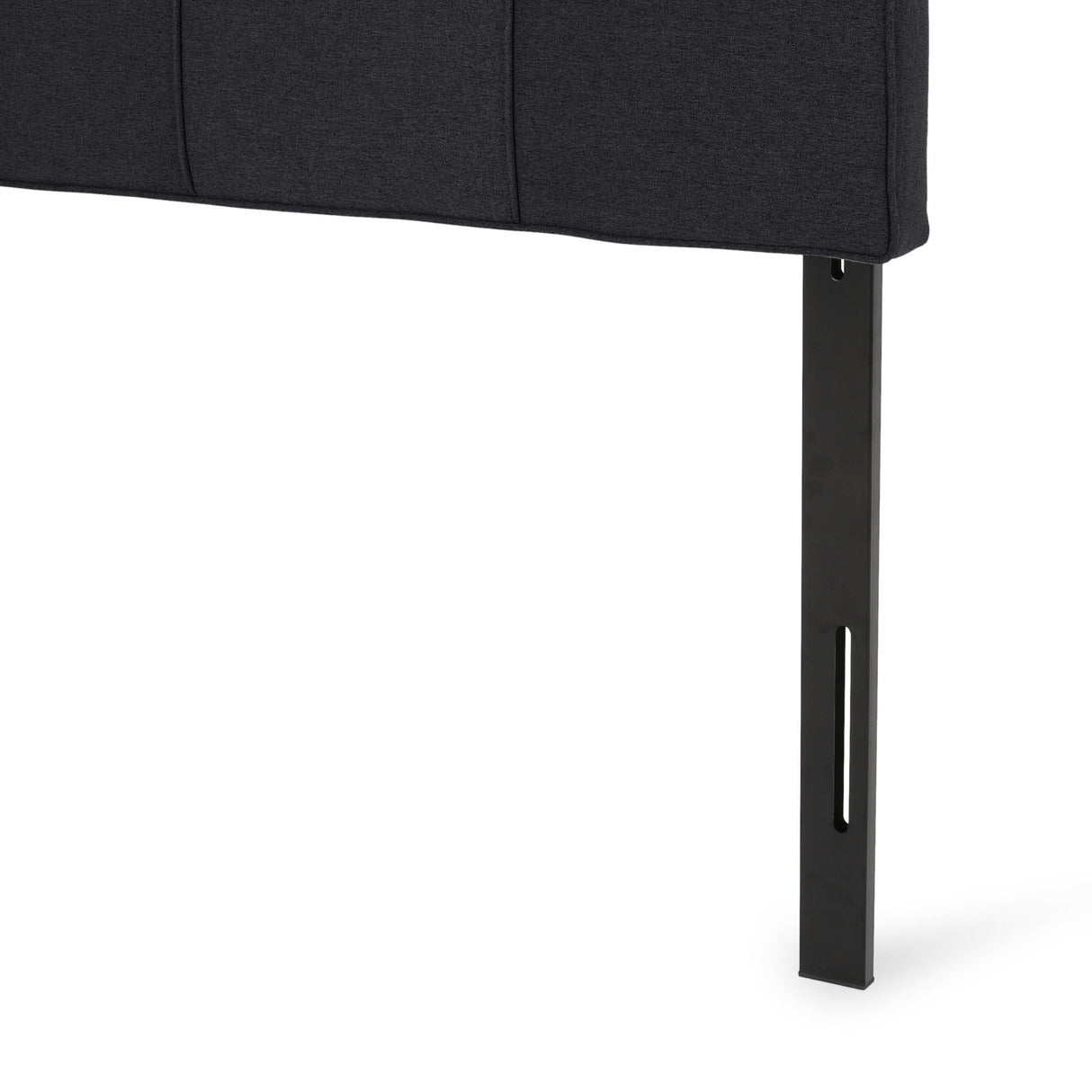 Marakesh - Contemporary Fabric Upholstered King / California King Headboard - Black