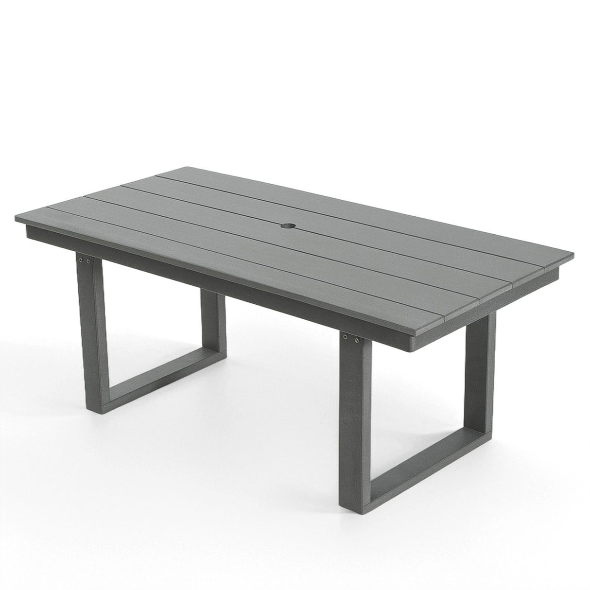 5 Piece Outdoor Dining Set, Table With Umbrella Hole And 4 Armrest Chairs