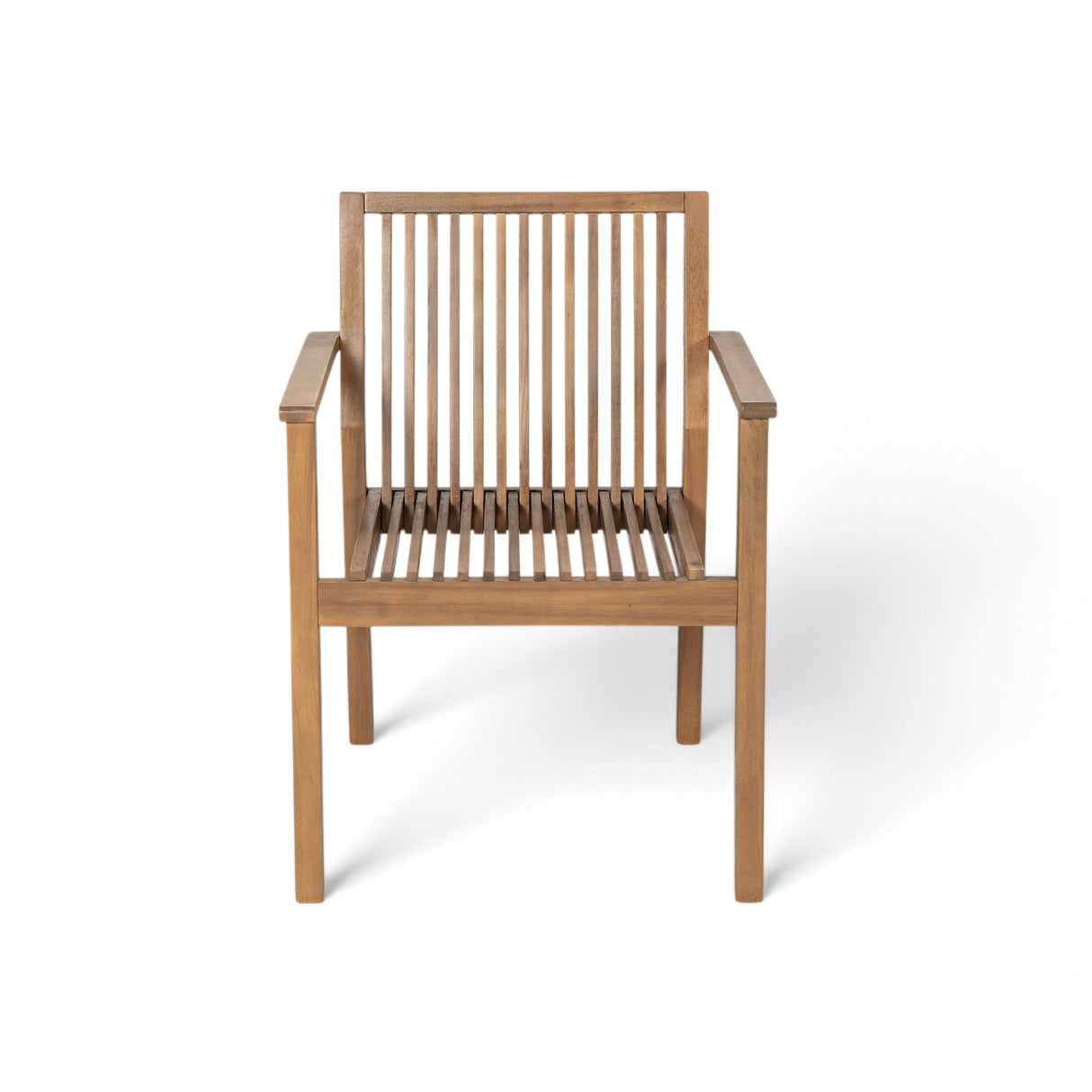 7 Piece Patio Furniture Set Acacia Wood Table And 6 Heavy Duty Cushioned Chairs