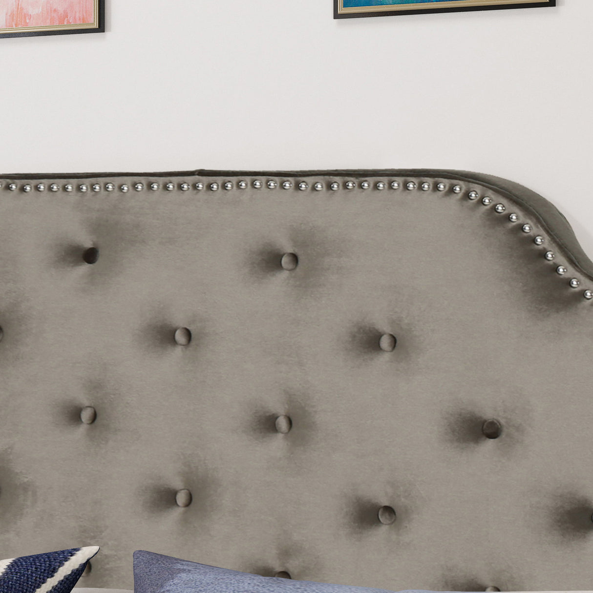 Luella - Button Tufted Upholstered Headboard