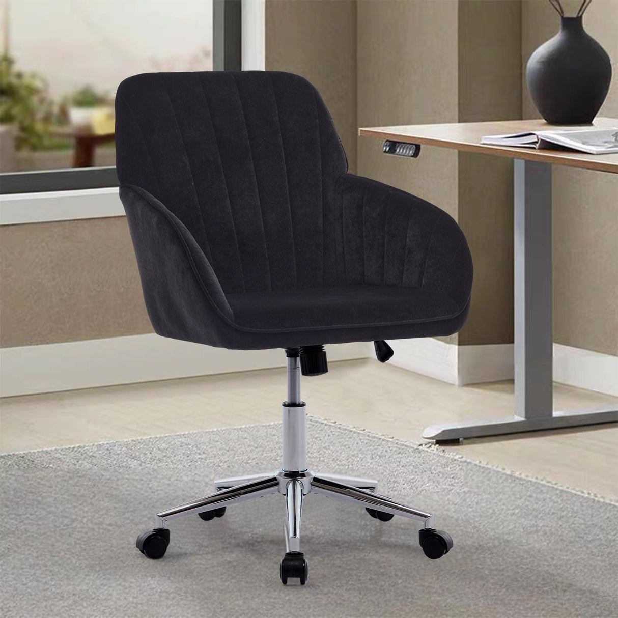 Adjustable Ergonomic Office Chair, Swivel Backrest Seat