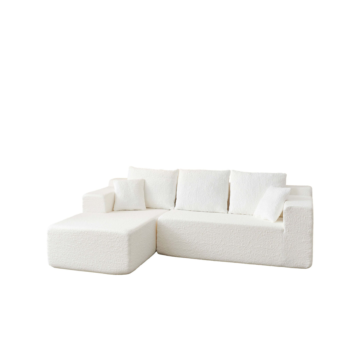 Modular Cloud Sectional Couch With L Shape Chaise, Deep Seat