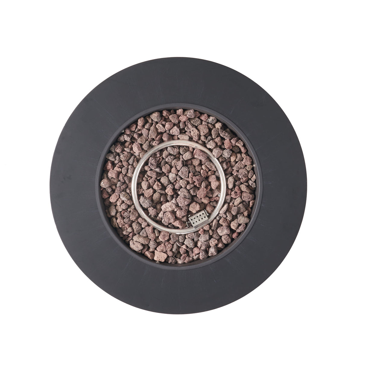 Round Iron Fire Pit With 40,000 Btu