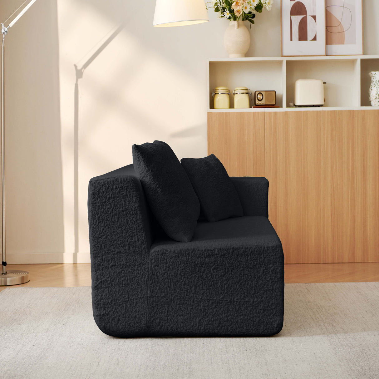 Modular Cloud Sectional Couch With L Shape Chaise, Deep Seat