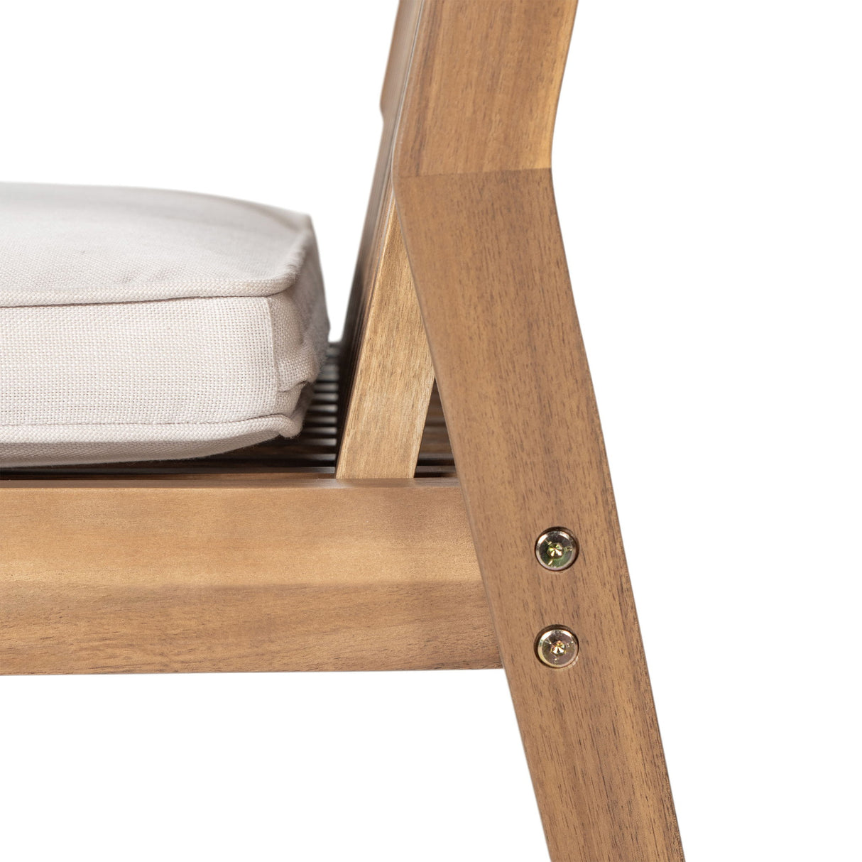 7 Piece Patio Furniture Set Acacia Wood Table And 6 Heavy Duty Cushioned Chairs