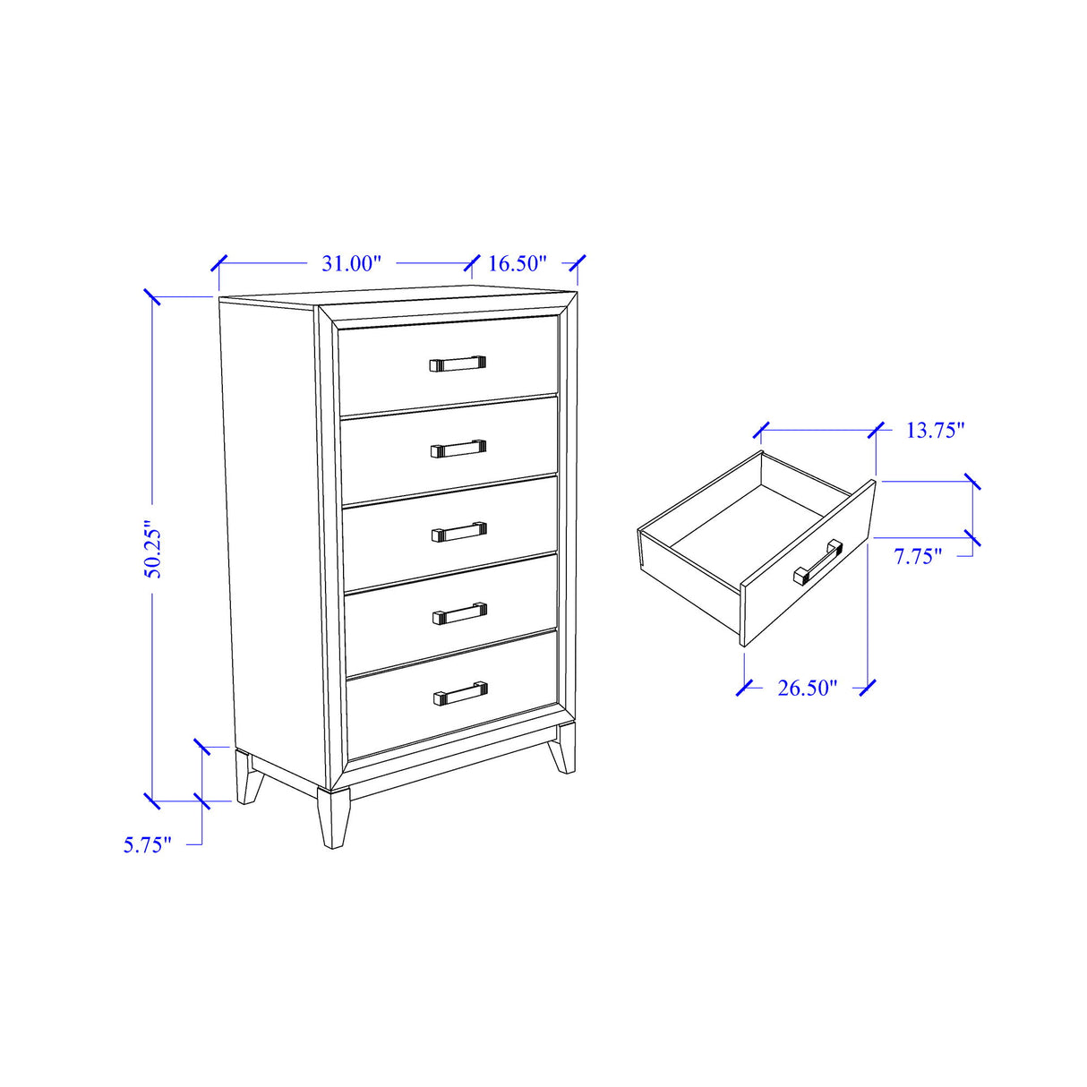 Mirage - 5 Piece Bedroom Set