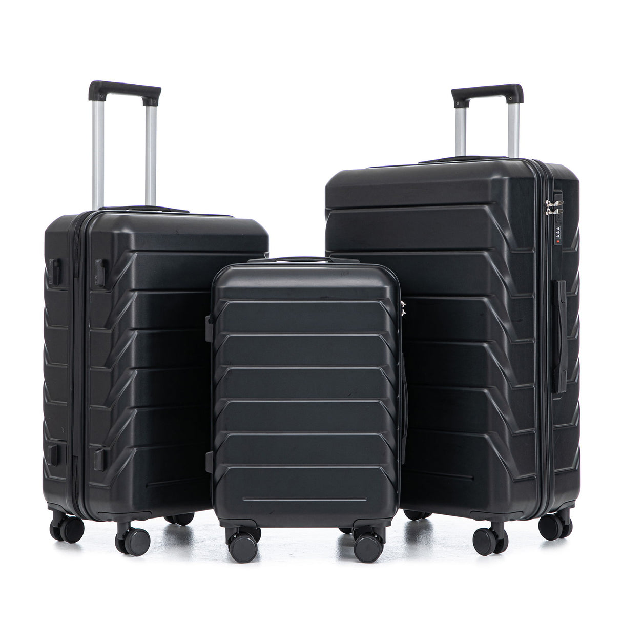 3 Pieces Set 20" / 24" / 28" Spinner Wheel Luggage With Combination Lock