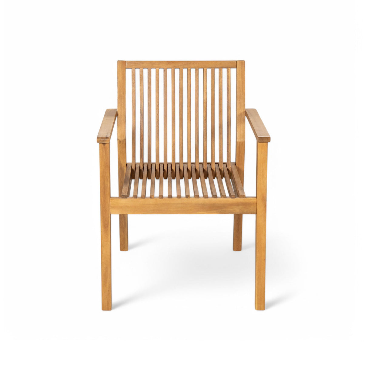 7 Piece Patio Furniture Set Acacia Wood Table And 6 Heavy Duty Cushioned Chairs