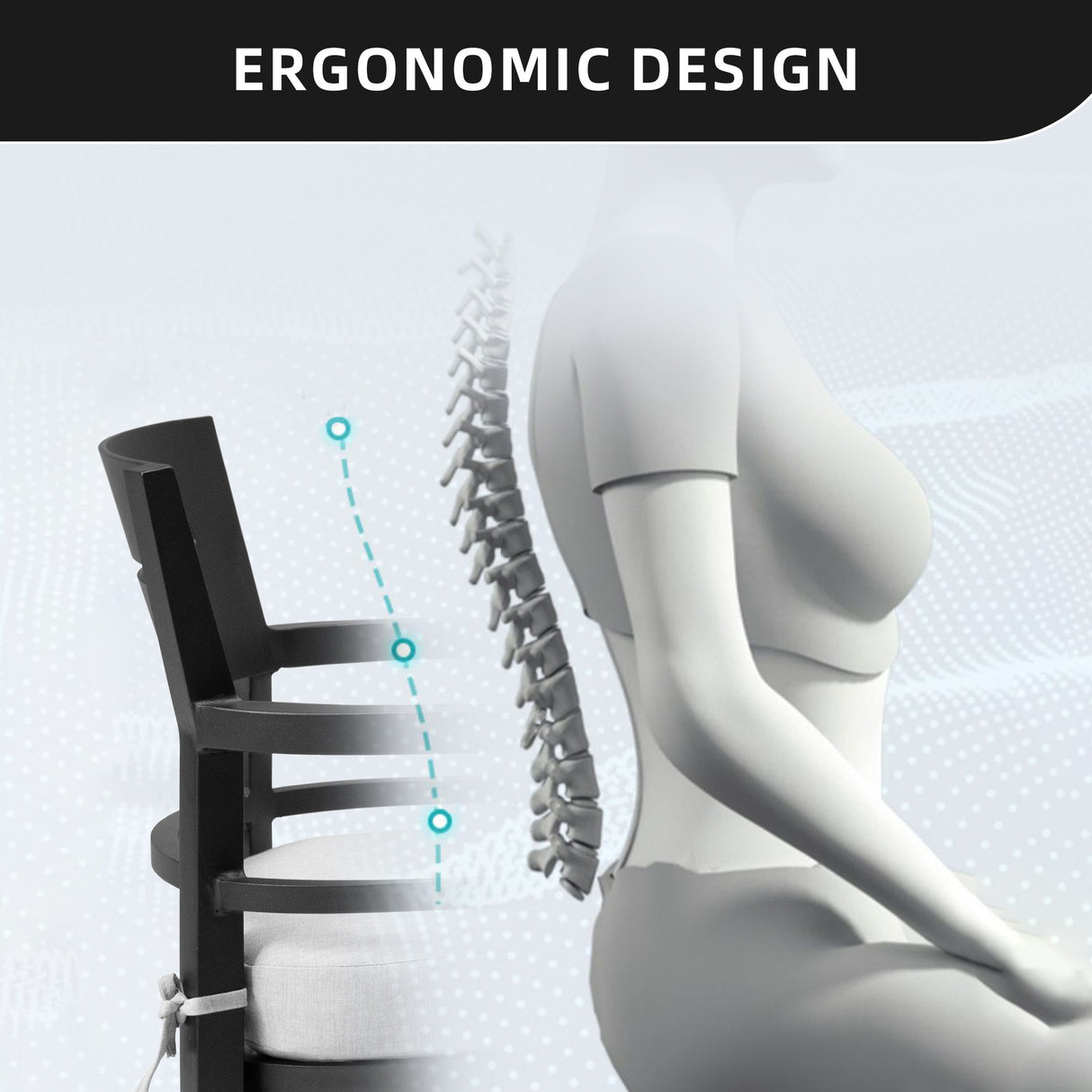 Modern Outdoor Patio Dining Set With Table And Chairs With Sunbrella Cushions