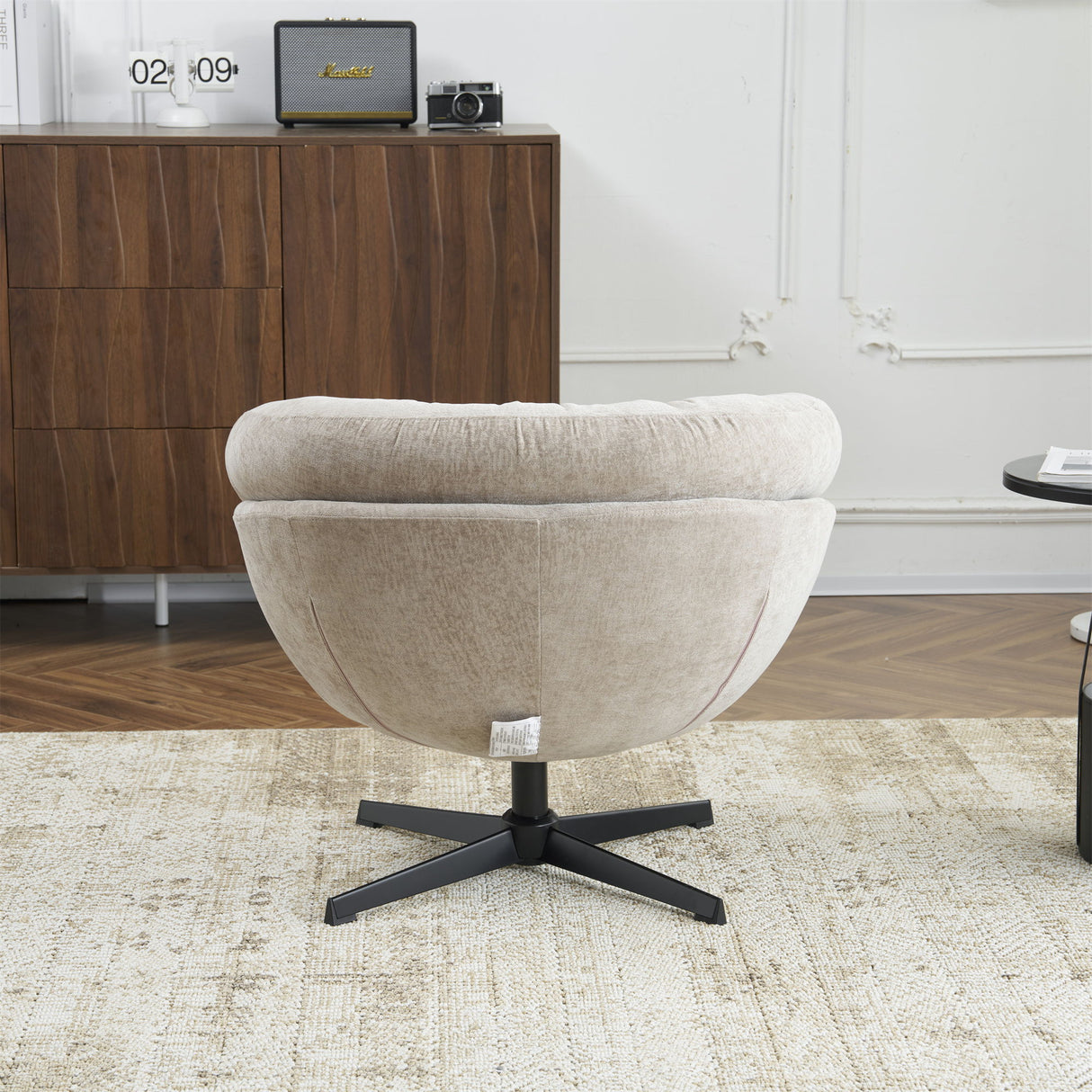 Modern Chenille Office Chair With 360 Degree Swivel