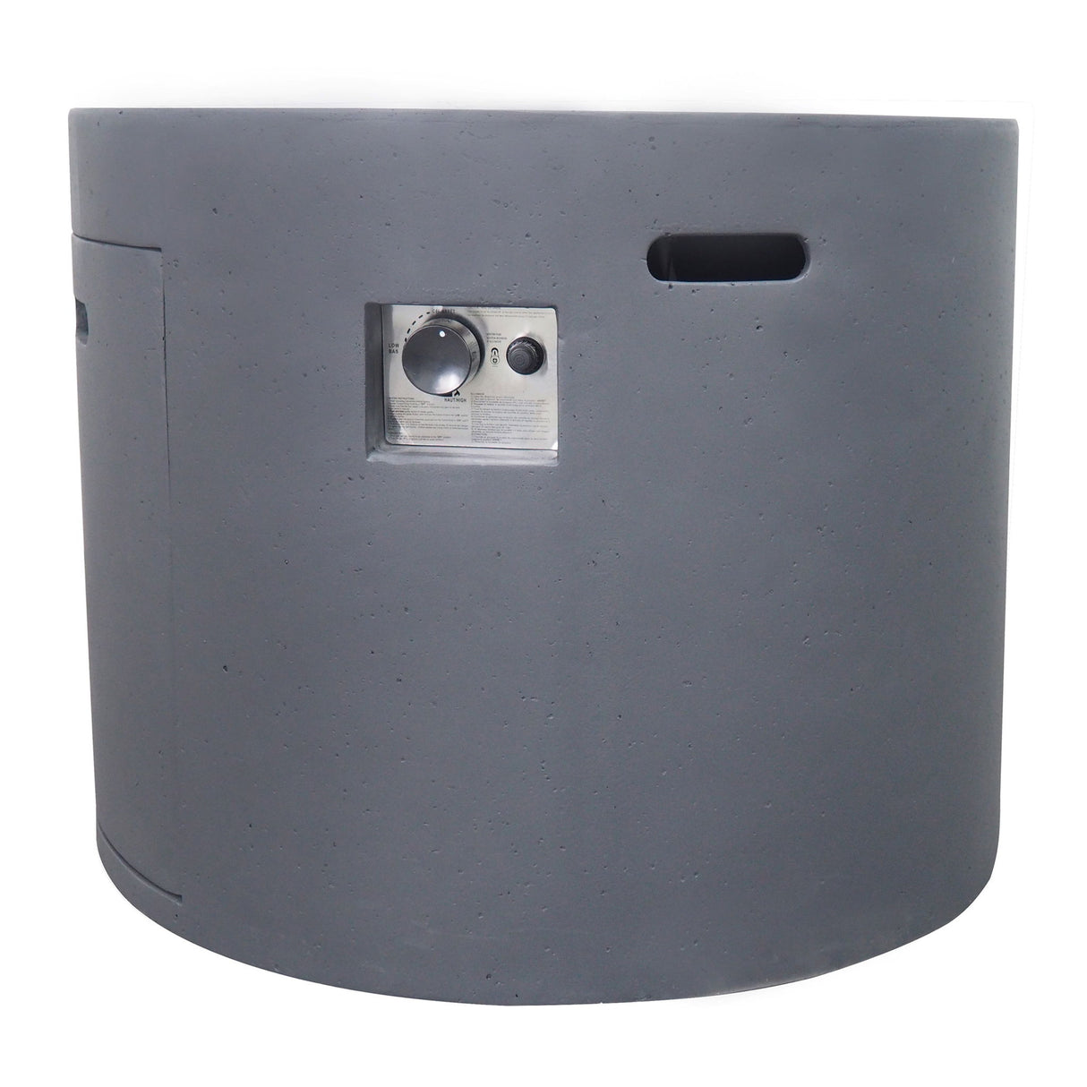 Round Iron Fire Pit With 40,000 Btu