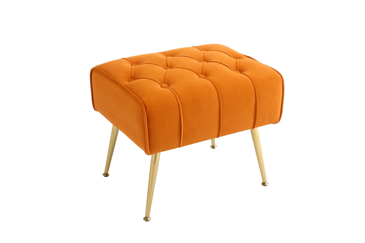 Modern Accent Chair With Ottoman, Comfy Armchair For Living Room