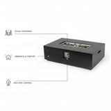 Propane / Natural Gas Fire Pit Table, 50,000 BTU - Charcoal