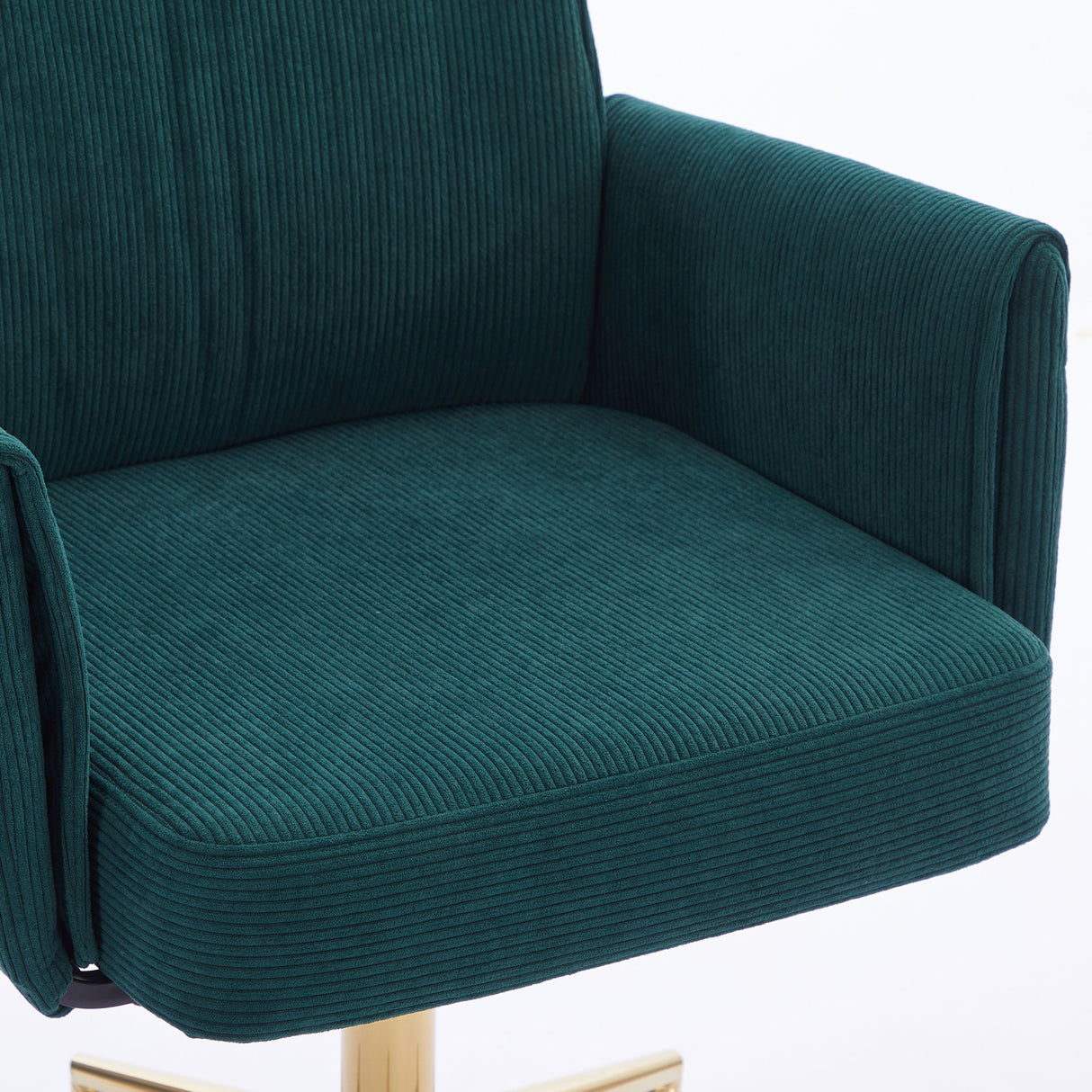 Ergonomic Mid-Back Office Chair With Striped Velvet Fabric