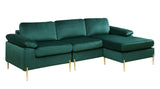 Shannon - Velvet Sectional Sofa With Chaise