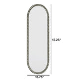 Oval Retro Mirror, Wall Hanging Mirror For Living Room