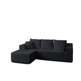 Modular Cloud Sectional Couch With L Shape Chaise, Deep Seat