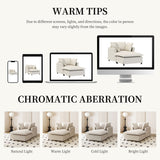 Oversized Chaise Lounge Indoor Single Sofa Bed With Wide Seat, Upholstered Lazy Sleeper Armchair With Movable Ottoman Reading Couch Set