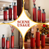 Modern Droplet Shaped Floor Vase Set, 3 Piece Home Decor